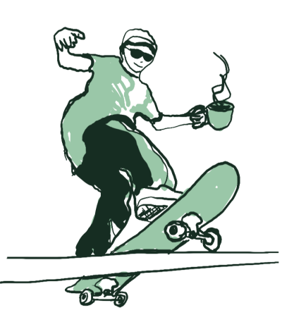 Illustration of a coffee grinder