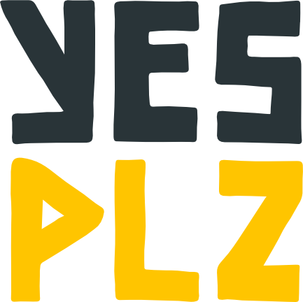 YES PLZ logo
